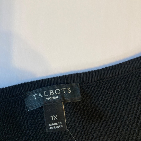 Talbot’s Zip Up cardigan sweater ruffled front NEW - Picture 3 of 7